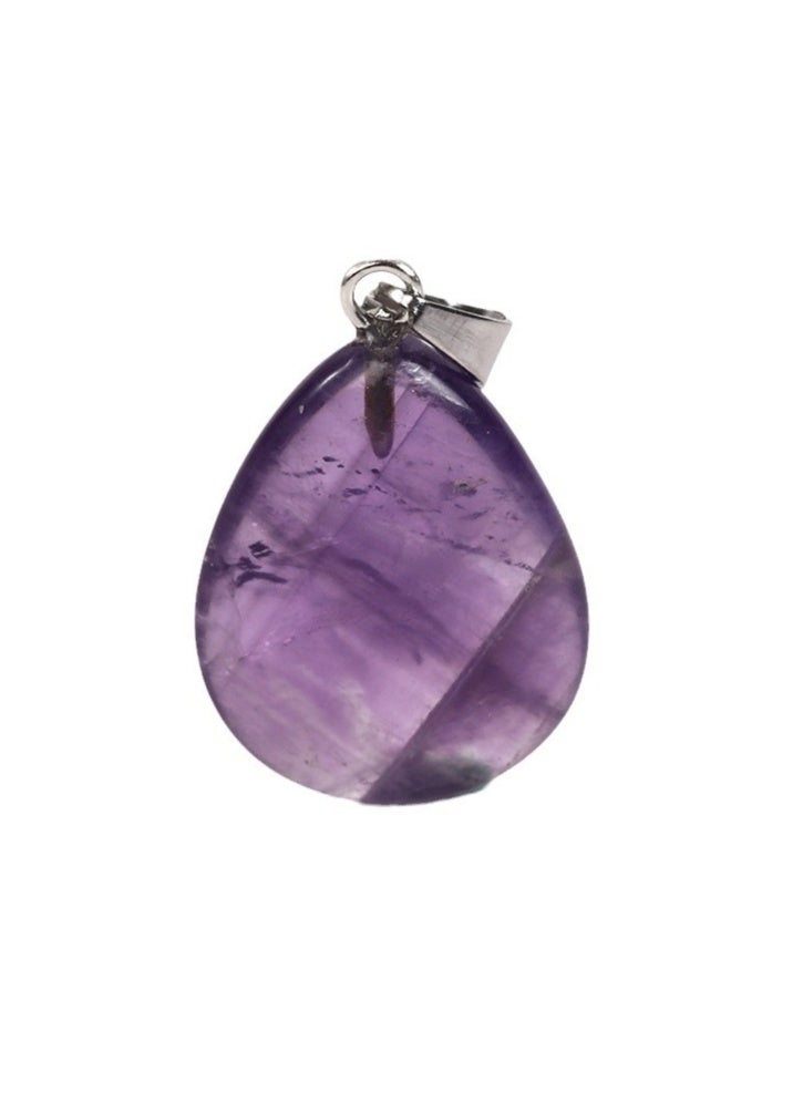 لاتين قلادة واحدة من حجر الكوارتز الطبيعي، مجوهرات للنساء والرجال، جمشت - Image 1